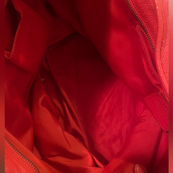 COACH Orange F34039 MICKIE Satchel/Tote W/ Matching Large Zip Around Wallet - Picture 9 of 15